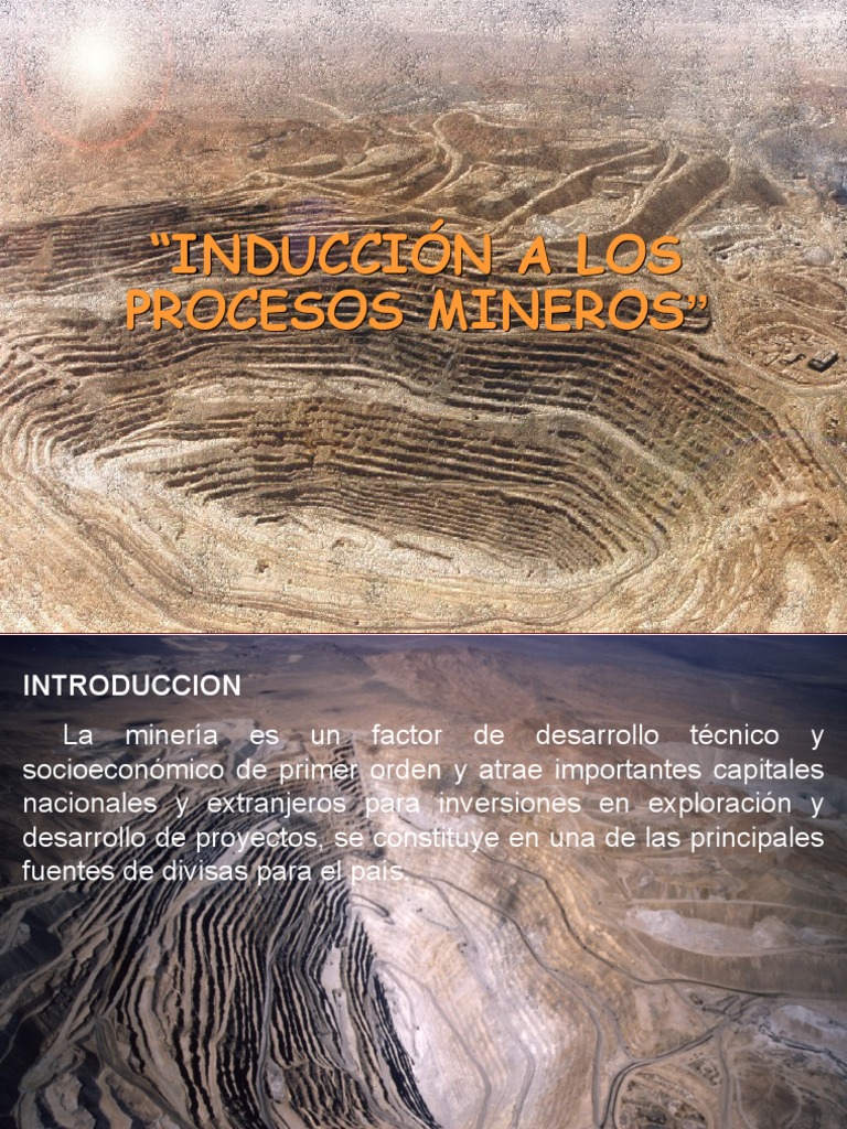 PRESENTACION Induccion Procesos Mineros | PDF | Minería | Energía y ...