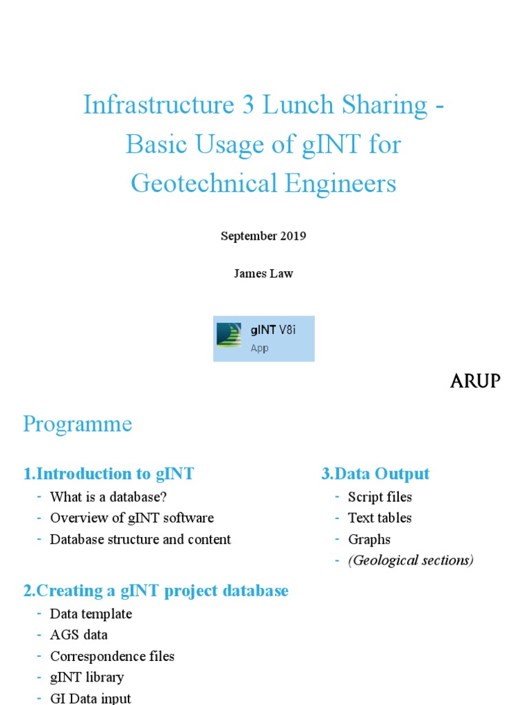 gINT Basics for Geotechnical Engineers | PDF | Databases | Data