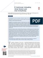 Acute Left Ventricular Unloading Reduces Atrial Stretch and Inhibits Atrial Arrhythmias