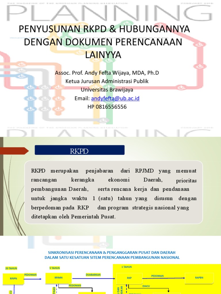 Penyusunan RKPD dan Perencanaan Daerah | PDF