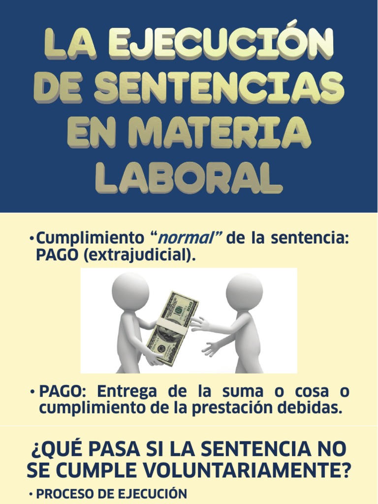 Proceso de Ejecución de Sentencias Laborales | PDF | Sentencia (ley ...