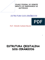 AULA 3 - Estrutura cristalina de cerâmicos