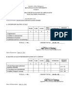 FSB Rating Form - Romar A. Mandahuyan