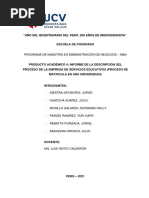 Producto Academico 4 Proceso Educativo Universidad