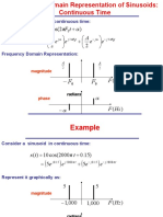 A e e A T F A T X: Consider A Sinusoid in Continuous Time