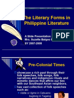 The Literary Forms in Philippine Literature