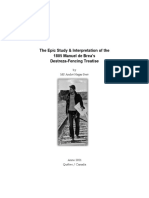 The Epic Study & Interpretation of The 1805 Manuel de Brea's Destreza-Fencing Treatise by MS André Hajjar Sesé Anno 2021 Québec