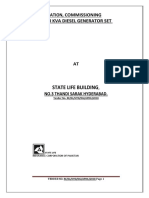 State Life Building: Supply, Installation, Commissioning Testing of 150 Kva Diesel Generator Set