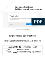 Toyota 5.7L-346ci-V8 Torque Specifications - TorkSpec - Knowledge For The Motorhead