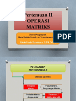 Pertemuan 2 Matriks Transformasi Linier