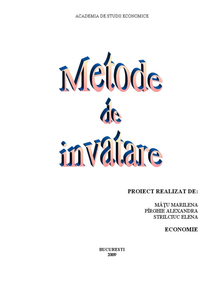 Metode de Invatare | PDF