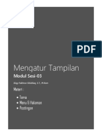 Mengatur Tampilan: Modul Sesi-03