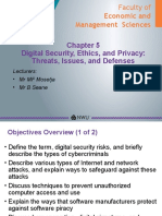 Digital Security, Ethics, and Privacy: Threats, Issues, and Defenses