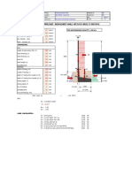 Design of Typ. Precast Boundary Wall With in Built Footing: Materials: For Safe Bearing Capacity - 120 Kpa