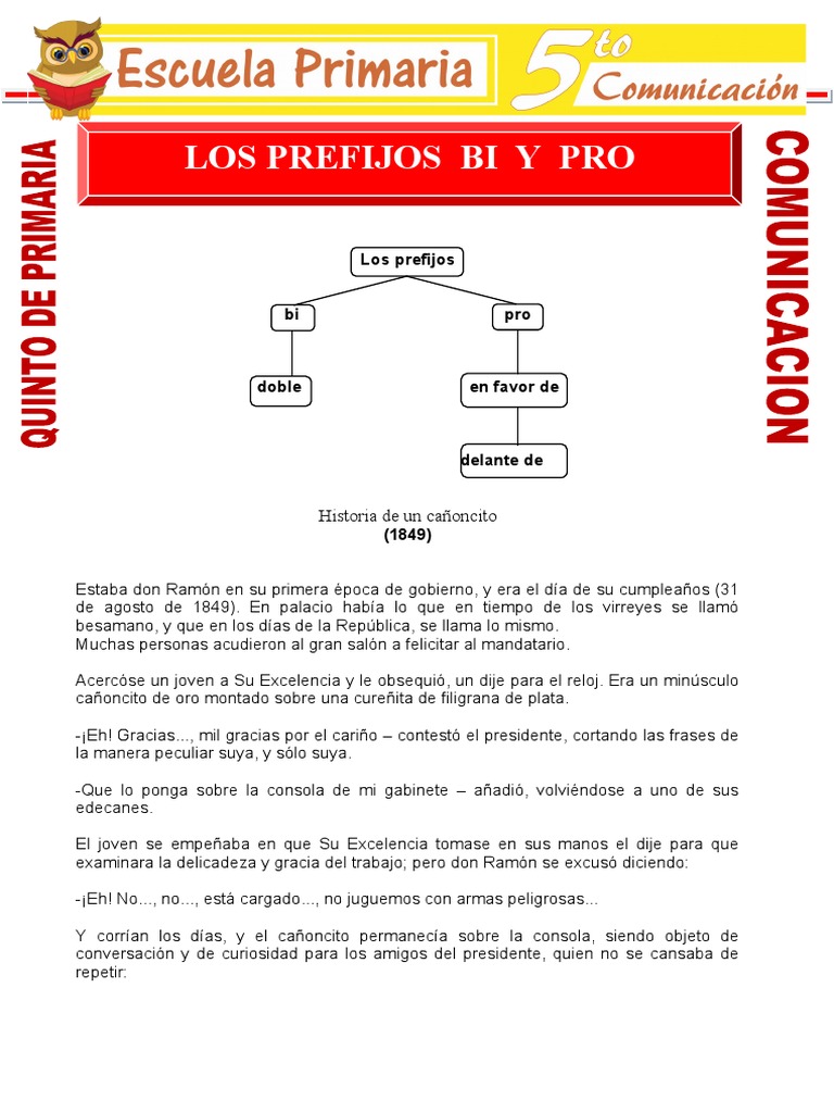 Prefijos Bi y Pro en Palabras | PDF | Lingüística | Idiomas