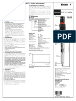 Instructions For Use For The SE 571 Series PH Sensors: Manual
