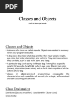 Classes and Objects: Prof. M Nataraja Suresh