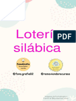 Lotería silábica con imágenes para practicar fonética