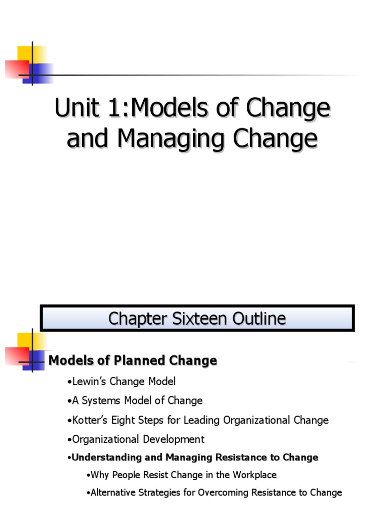 Change Management Models and Strategies | PDF | Change Management ...