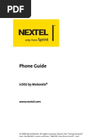Phone Guide: Ic502 by Motorola®