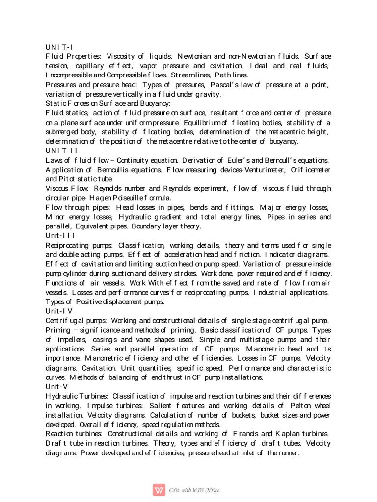 FM and HM Subject Syllabus | PDF | Nature