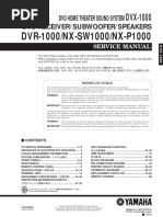 Yamaha dvx-1000 (dvr-1000, nx-sw1000, nx-p1000) Service Manual