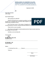 Transmittal - Confirmation of Schedule - IfSU