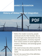 MARKET INTEGRATION HISTORY AND ECONOMIC REVOLUTIONS