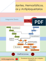 Anticoagulantes, Hemostáticos, Fibrinolíticos y Antiplaquetarios - Correcto