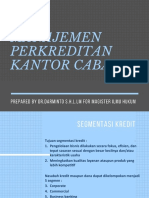 Manajemen Perkreditan Kantor Cabang