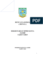 Renja Sekretariat DPRD Kota Jambi 2019