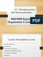 CUIT401: Microprocessors and Microcontrollers: 8086/8088 Register Organisation I Lecture 4