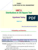 Unit 2 - Distributions & Chi Square Test