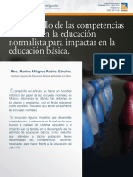 Texto 21. El Desarrollo de Las Competencias Docentes en La Educación Normalista