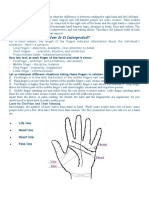 Length of Fingers - How Is It Interpreted?: Which Hand?