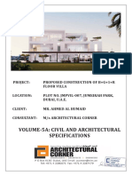 F. Vol.-5A   Jumeirah Park Villa Civil Works Specs. (Part-A)