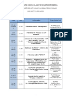 Calendarização Das Actividades Na BE 2