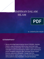 PAI pertemuan 14 - KEPEMIMPINAN DALAM ISLAM