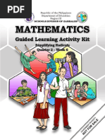 Mathematics: Guided Learning Activity Kit