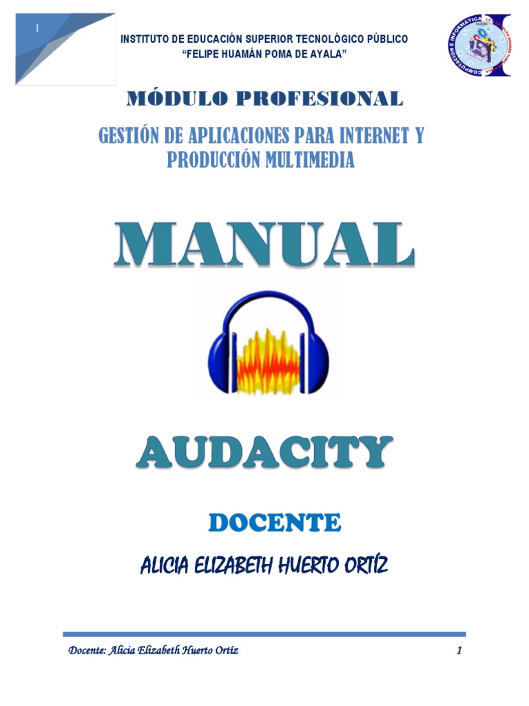 Manual de Audacity - Herramientas Multimedia | PDF | Archivo de ...