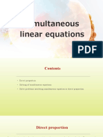 Simultaneous Linear Equations