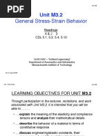 General Stress-Strain Behavior: Unit M3.2