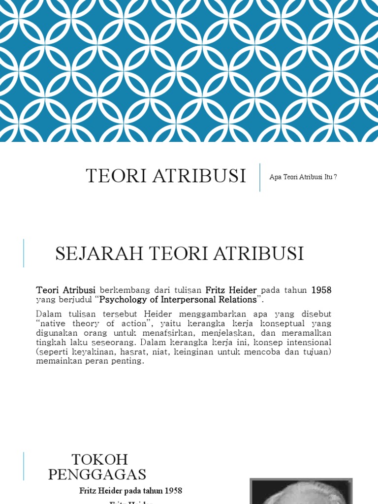 Power Point Teori Komunikasi (Atribusi) | PDF