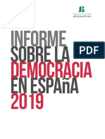 Informe Sobre La Democracia en España 2019