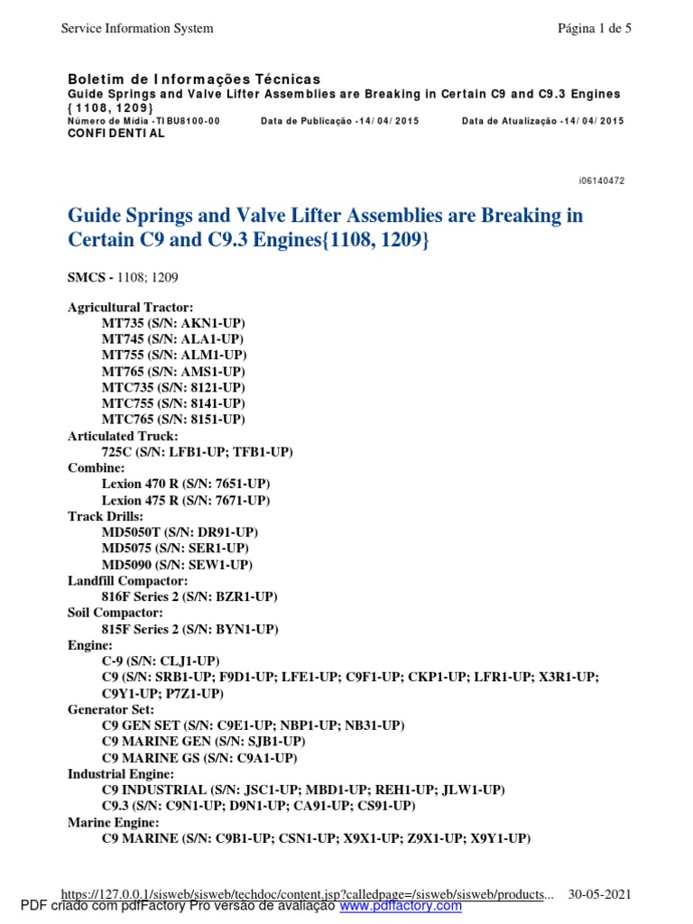 Guide Springs and Valve Lifter Assemblies Are Breaking | PDF | Vehicles ...