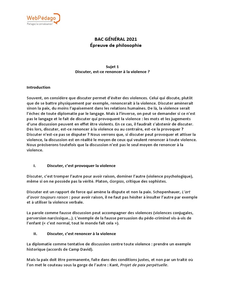 Sujet Corrigé Sur La Conscience Et L inconscient Pdf Bac General 2021 Philo Corrige | PDF | Moralité | Inconscient