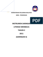 Instrumen Literasi Membaca Saringan 4