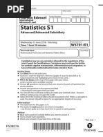 Statistics S1: Pearson Edexcel