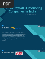 Top 10 Payroll Outsourcing Companies in India