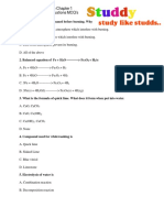 MCQ Chemical Reaction1